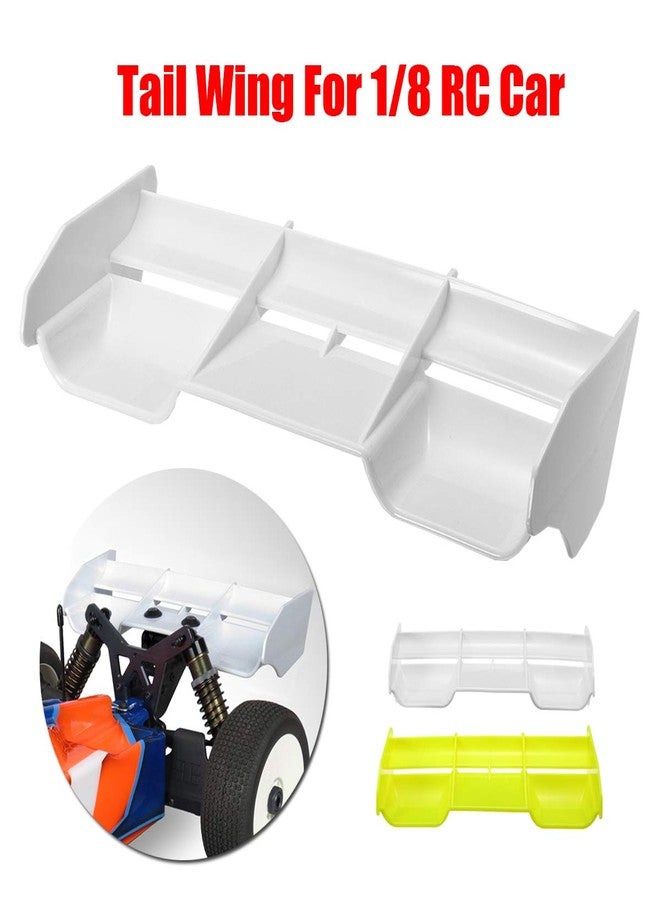 LAFEINA RC Car 1:8 Scale Accessories Rear Spoiler Tail Wing for 1/8 Models RC Off-Road Buggy Car (White) - Image 3